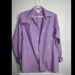 Van Huesen Purple Pinstripe Dress Shirt